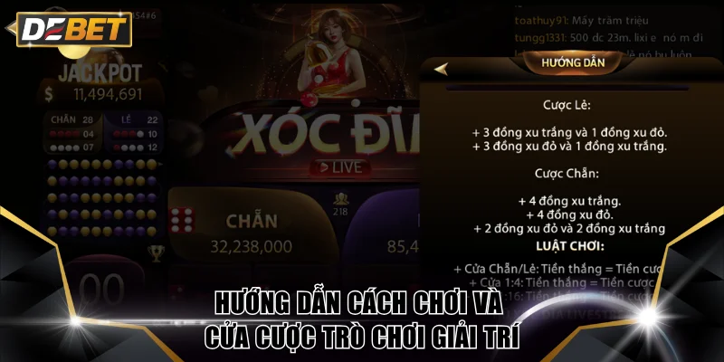 Hướng dẫn cách chơi và cửa cược trò chơi giải trí
